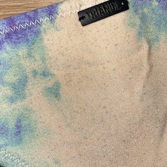 Triangl Tie Dye Blue Purple Bikini Set Sz Small - Picture 7 of 8
